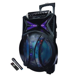 Parlante 15' Bt/Mic/30000w/Mic/Usb/Fm Mega Star