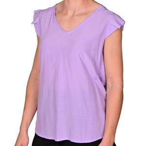 Blusa sin manga lila femenino plus tiare