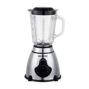 Licuadora Base Inox Jarra Vidrio 220v Mega Star