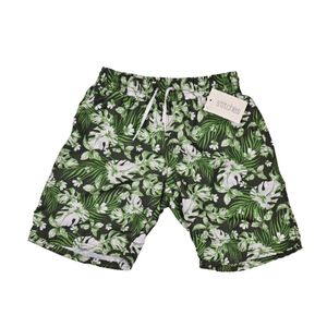 Bermuda hojas verde niño stitches kids