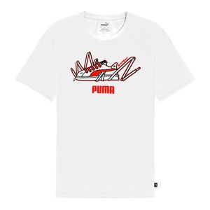 Remera blanco graphic sneaker hombre puma