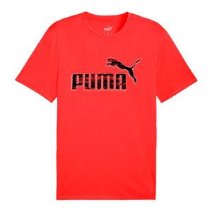 Remera rojo/negro graphics logo hombre puma