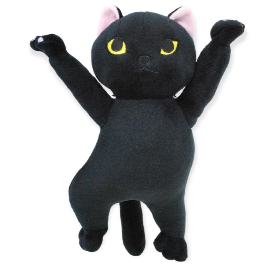 Peluche gato.30cm 50pc negro generico