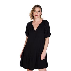 Vestido 3/4 negro dama eclipse