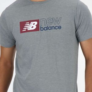 Remera gris weathertech graphic new balance