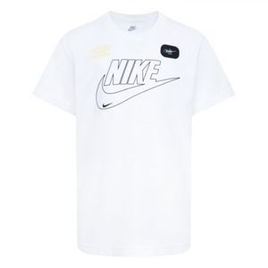 Remera infantil blanco club futura nike