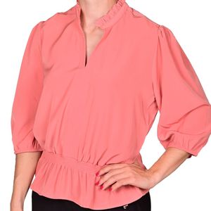 Blusa manga 3/4 coral femenino tiare