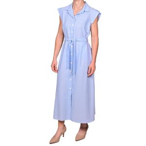 Vestido Celeste Camisero Juliette