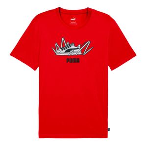 Remera Rojo Graphic Sneaker Hombre Puma