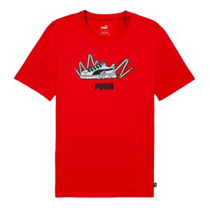 Remera rojo graphic sneaker hombre puma