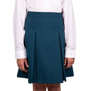 Pollera Verde 2tablas S/ Pasa Cinto Niña Palmer