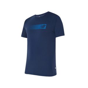 Remera azul m. weathertech graphic new balance