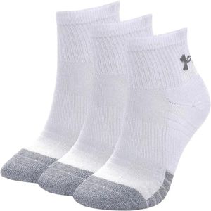Medias *3 blanco heatgear quarter under armour
