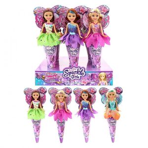 Muñeca hada magica en cono sparkle girlz zuru