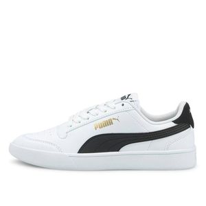 Zapatenis infantil blanco/negro shuffle puma