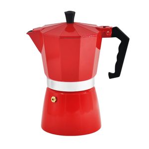 Cafetera italiana aluminio  rojo 300ml 6t varenna