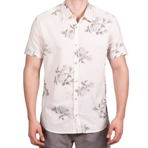 Camisa m/c marfil estamp. connection