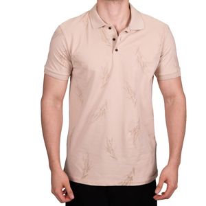 Polo Beige Print New Green