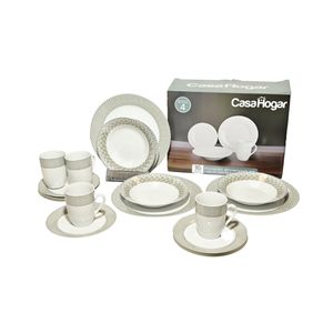 Set Vajilla Casa Hogar Porcelana 16pz. Con Diseño