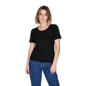 Remera M/C Negro Dama Eclipse