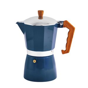 Cafetera Italiana Aluminio Azul 300ml 6t Bastiani