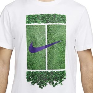 Remera blanco / verde court heritage oc su24 nike