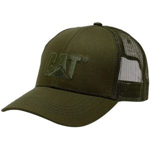 Kepi verde bordado caterpilar