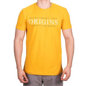 Remera amarillo estamp. original connection