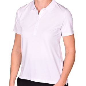 Polo manga corta blanco femenino tiare