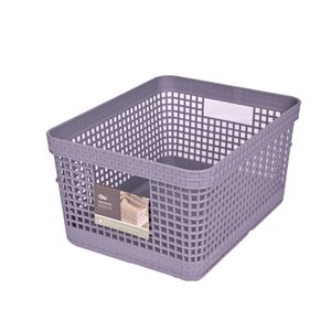 Cesta grid 8lts gris ou