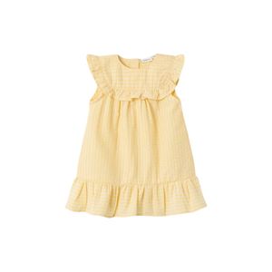 Vestido manga corta nameit amarillo niña