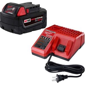 Cargador de bateria 12v/18v + bat. 5 a milwaukee