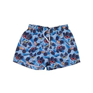 Short De Baño Camiones Azul Niño Stitches Kids
