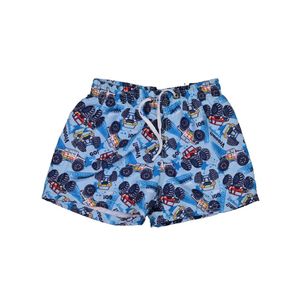 Short de baño camiones azul niño stitches kids