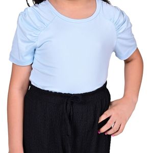 Remera m/c celeste niña tiare