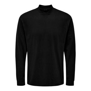 Remera M/L Negro Cuello Alto Only & Sons