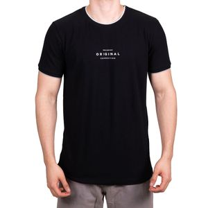 Remera negro estamp. original connection