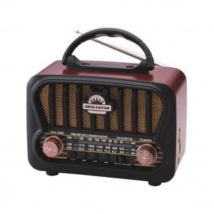 Radio marron bt/usb/fm/am/tf/tws mega star