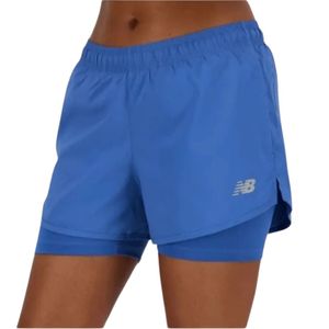 Short Azul. 2 En 1 - 3" Dry New Balance