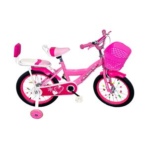 Bicicleta 16' rosa c/camara mega star