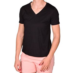 Remera manga corta negro femenino tiare