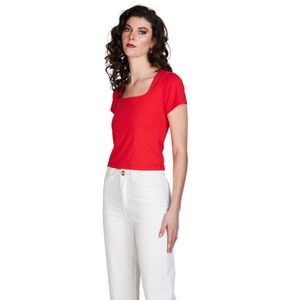 Remera m/c rojo dama eclipse