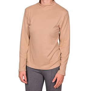 Polera manga beige larga dama l'exclusif