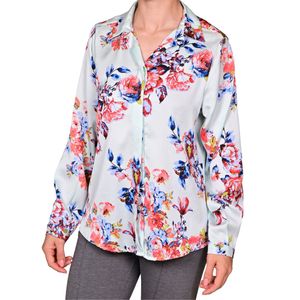 Camisa Manga Larga Estampada Dama L'Exclusif