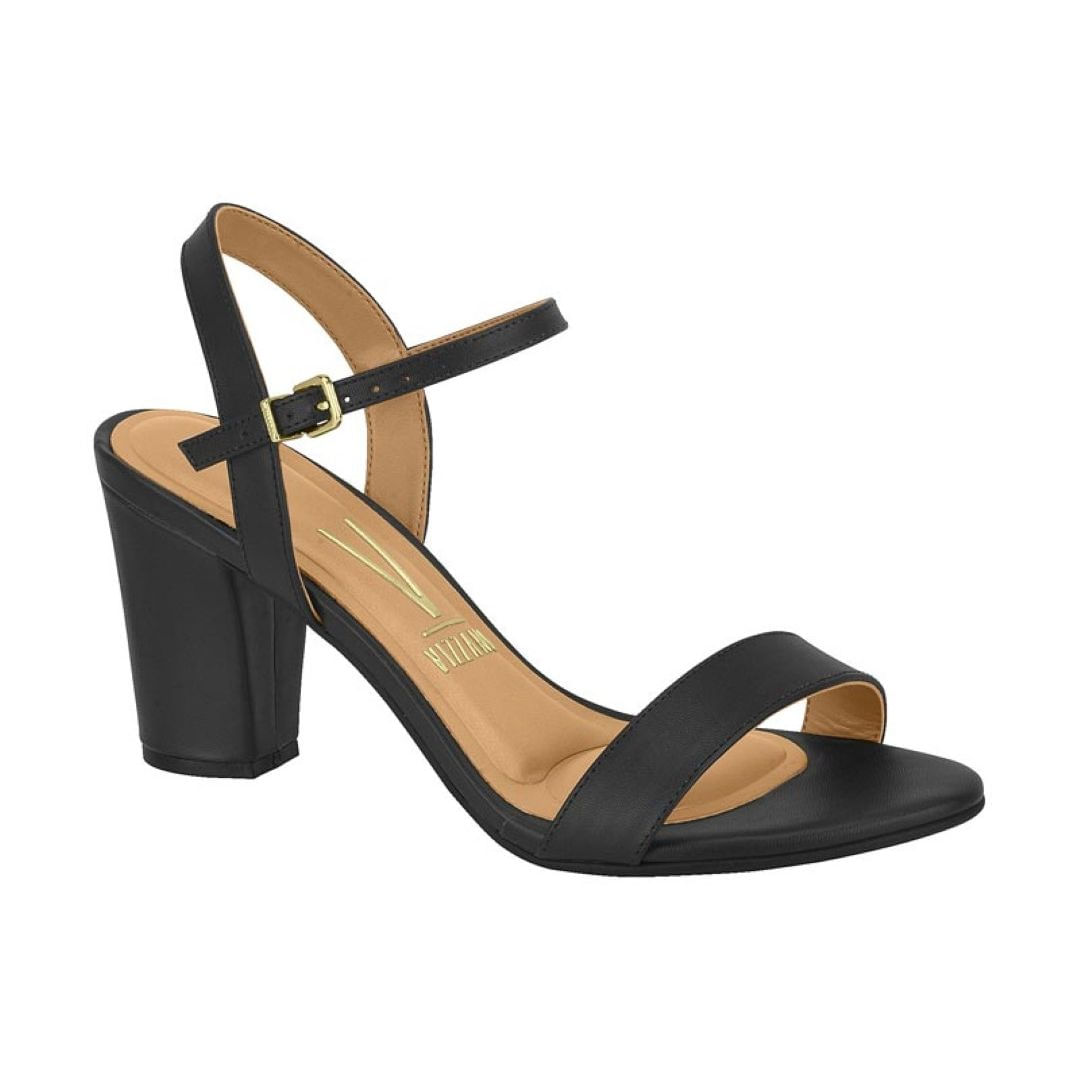 Sandalia Vizzano Negro Vizzano 6291-900 Low Heel Sandal In Black
