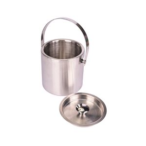 Hielera Doble Pared Acero  Inox. C/Asa D15x15cms