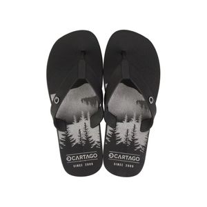 Zapatilla Negro Atlanta Estampado Cartago