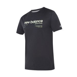 Remera negro. athletics graphic icex  new balance