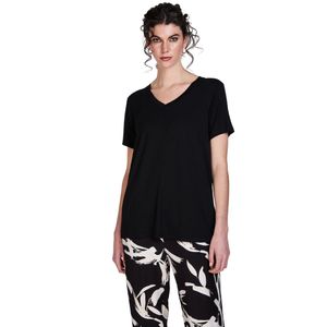 Remera M/C Negro Dama Woman