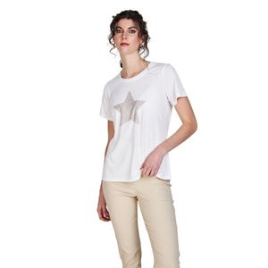 Remera m/c marfil dama woman